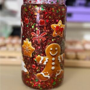 Gingerbread snow globe cup